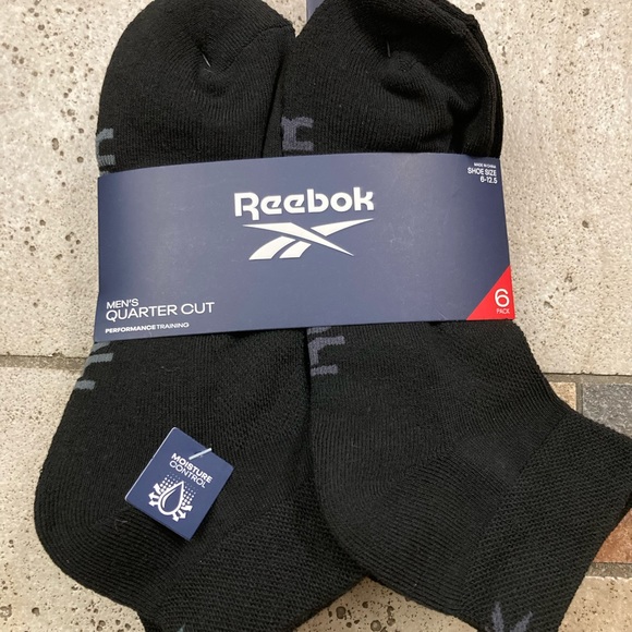 Reebok Underwear & Socks Nwt Reebok Mens Quarter Cut Socks 6 Pairs